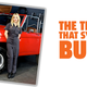 A photo of actress Sydney Sweeney with the caption "the truck that Sydney built."